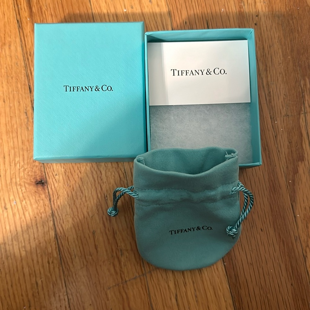 Tiffany and Co. box and dust bag authentic empty